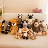 Animal shaped plush toys - elephant / tiger / fox / raccoon / monkeyCuddly toys