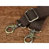 Leather shoulder / crossbody bag - with zippers / pocketsBags