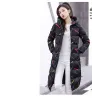 Warm / long down winter jacket with hood and zipperJackets