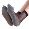 Soft socks - with non-slip bottom - transparent thin silkWomen's fashion