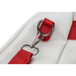 Leather backpack - shoulder bag - with openable back pocketBackpacks