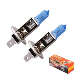 Car halogen bulbs - H1 - 6000K - 100W - 2 piecesHalogen lights