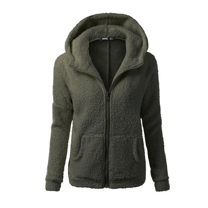 Soft fleece hooded jacket with zipperHoodies & Jumpers