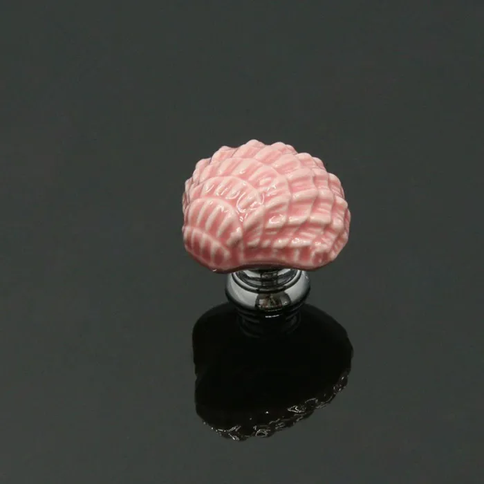 Seashell shaped furniture knobs - ceramic handlesFurniture