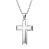 Cross with prayers - necklace - stainless steelNecklaces