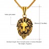 Lion head pendant - stainless steel necklaceNecklaces