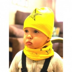 Cotton hat & scarf - set for girls / boys - stars / snowflakes / swansHats & caps