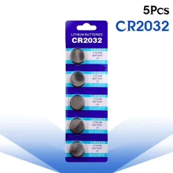 3V BR2032 DL2032 ECR2032 CR2032 Lithium cell battery - button batteries - 5 piecesBattery