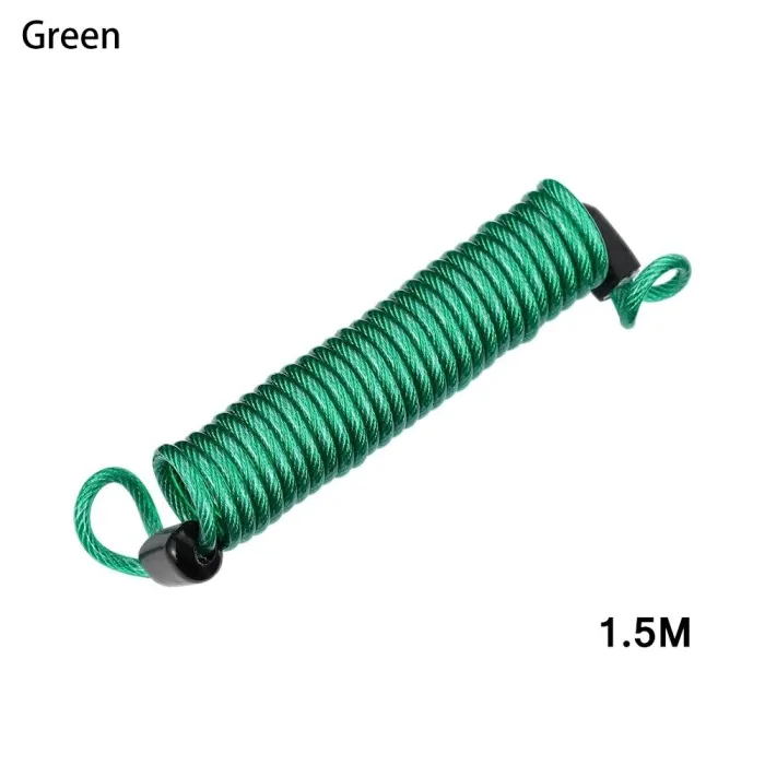 Bicycle / motorcycle anti-theft lock - spring cable wireBicycle