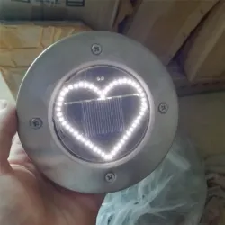 Heart shaped solar lamp - garden light - lawn / porch / patioSolar lighting