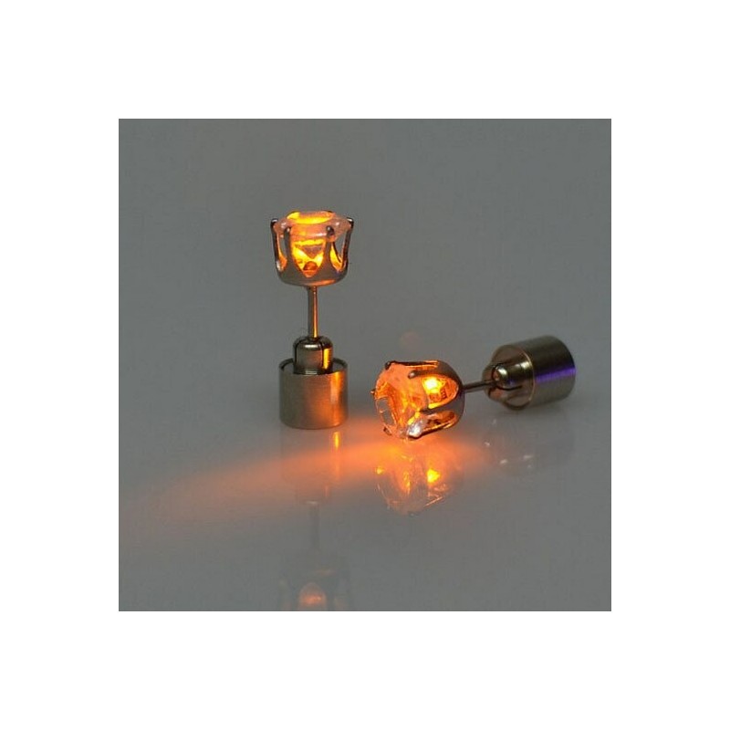 Small earring - with LED - stainless steel - 1 pieceEarrings