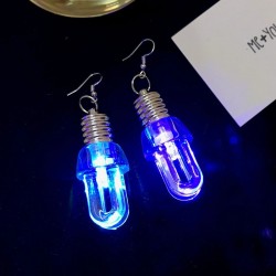 Bulb shaped earrings - with LED lightEarrings