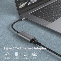 USB-C to RJ45 - Lan adapter - for MacBook Pro Samsung type-C - network card - EthernetCables
