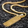 18K Gold bar pendant with necklace - 75cmNecklaces