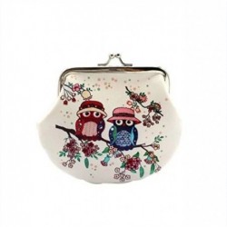 Retro small coin purse - with owls / floral printWallets