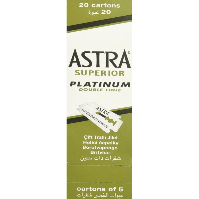Astra Superior - platinum razor blades - double edge - 100 piecesShaving