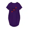 Fashionable vintage loose dress - with pockets / hearts printDresses