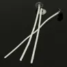 Candle wicks - waxed cotton core - with sustainer - for candle making - 30 piecesCandles & Holders