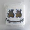 Marshmallow DJ helmet - luminous face mask - with LEDParty