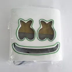 Marshmallow DJ helmet - luminous face mask - with LEDParty