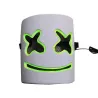 Marshmallow DJ helmet - luminous face mask - with LEDParty