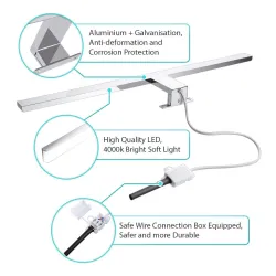 Mirror light - wall lamp - LED - waterproof - 10W - 800LM - 60cmWall lights