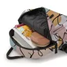 Trendy mini backpack - abstract line face printedBackpacks