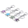 Keychain with turtle - natural crystal stoneKeyrings