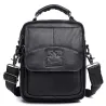 Luxurious crossbody bag - with zippers - genuine leatherBags