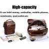 Luxurious crossbody bag - with zippers - genuine leatherBags