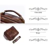 Luxurious crossbody bag - with zippers - genuine leatherBags