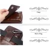 Vintage small shoulder bag - waist pack - genuine leather - flap designBags
