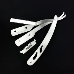 Professional retro shaver - foldable razor - with a bladeShaving