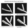 Professional retro shaver - foldable razor - with a bladeShaving