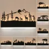 Romantic wall light - acrylic lamp - with animals - warm / cold whiteWall lights