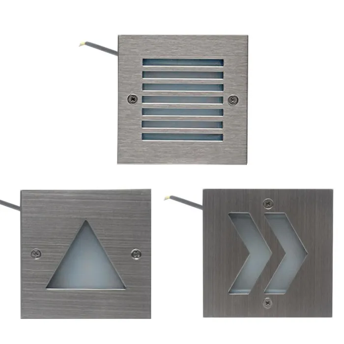 Wall / stairs / outdoor lamp - stainless steel - IP65 waterproof - LED light - 3WWall lights