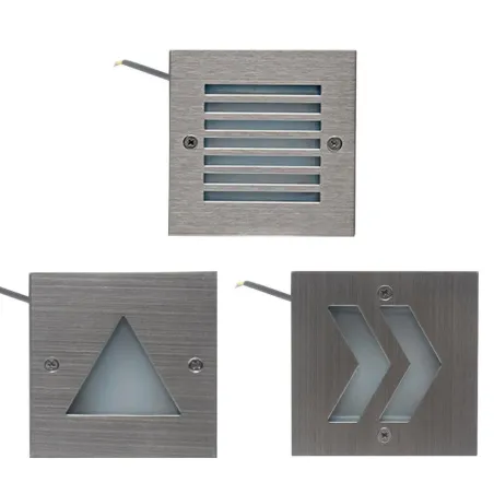 Wall / stairs / outdoor lamp - stainless steel - IP65 waterproof - LED light - 3WWall lights