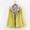 Spring / autumn hooded jacket - two sided - with zipper - cartoon printJackets