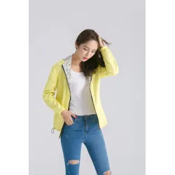 Spring / autumn hooded jacket - two sided - with zipper - cartoon printJackets