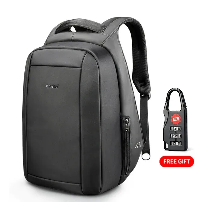 Fashionable backpack - anti-theft - USB charging port / earphone jack - for 15.6inch laptop - waterproofBackpacks