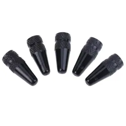 Bicycle wheel valve - aluminum cap - dust covers - 5 piecesBicycle