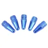 Bicycle wheel valve - aluminum cap - dust covers - 5 piecesBicycle