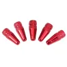 Bicycle wheel valve - aluminum cap - dust covers - 5 piecesBicycle