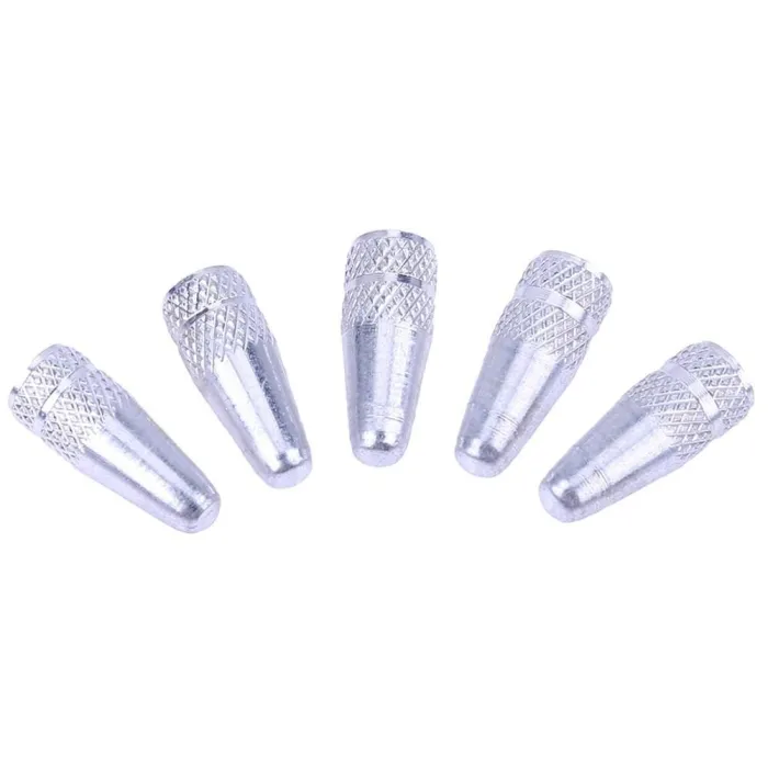 Bicycle wheel valve - aluminum cap - dust covers - 5 piecesBicycle