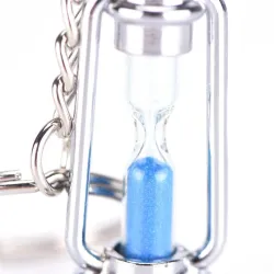 Metal lamp - hourglass - keychain for couples - 2 piecesKeyrings