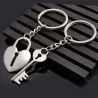 Couple keychain - key / heart shaped lock - 2 piecesKeyrings