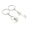 Couple keychain - key / heart shaped lock - 2 piecesKeyrings