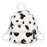 Mini canvas backpack - with zipper - cow milk printBackpacks