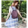 Fashionable leather backpack - multifunction vintage shoulder bag - large capacityBackpacks