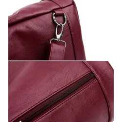 Fashionable leather backpack - multifunction vintage shoulder bag - large capacityBackpacks